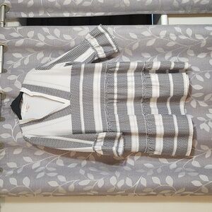 Mazik Women's Black and White Dress Size L